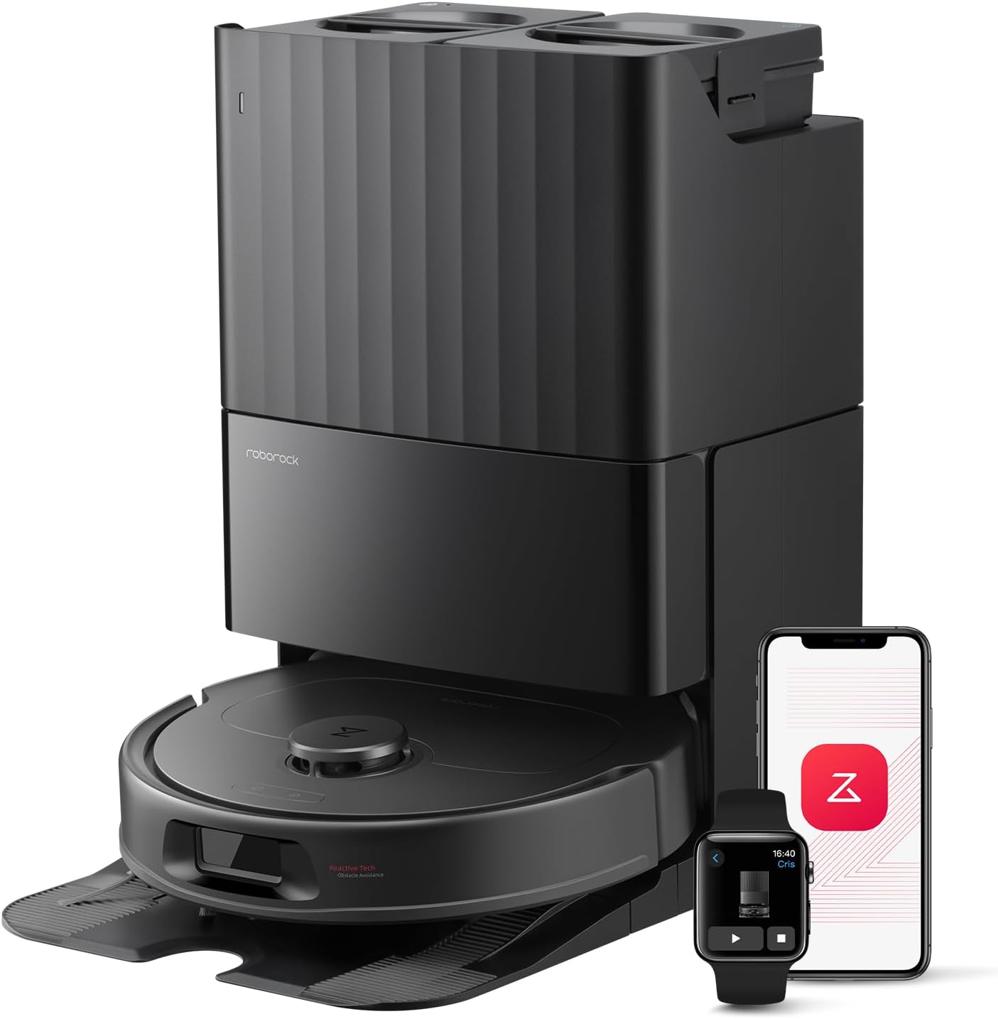 Roborock QV 35S robot vacuum with multifunction dock